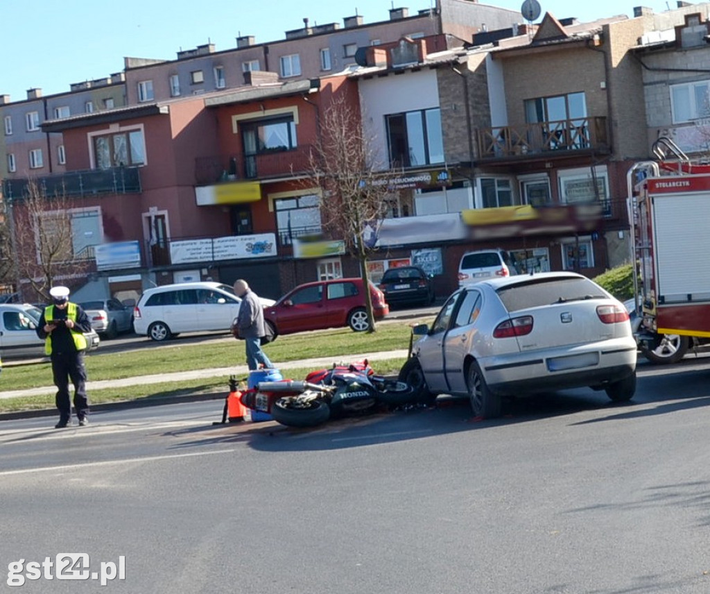 Kolejny motocyklista trafił do szpitala