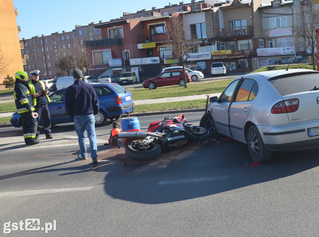 Kolejny motocyklista trafił do szpitala