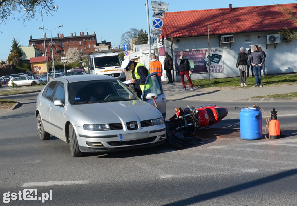 Kolejny motocyklista trafił do szpitala