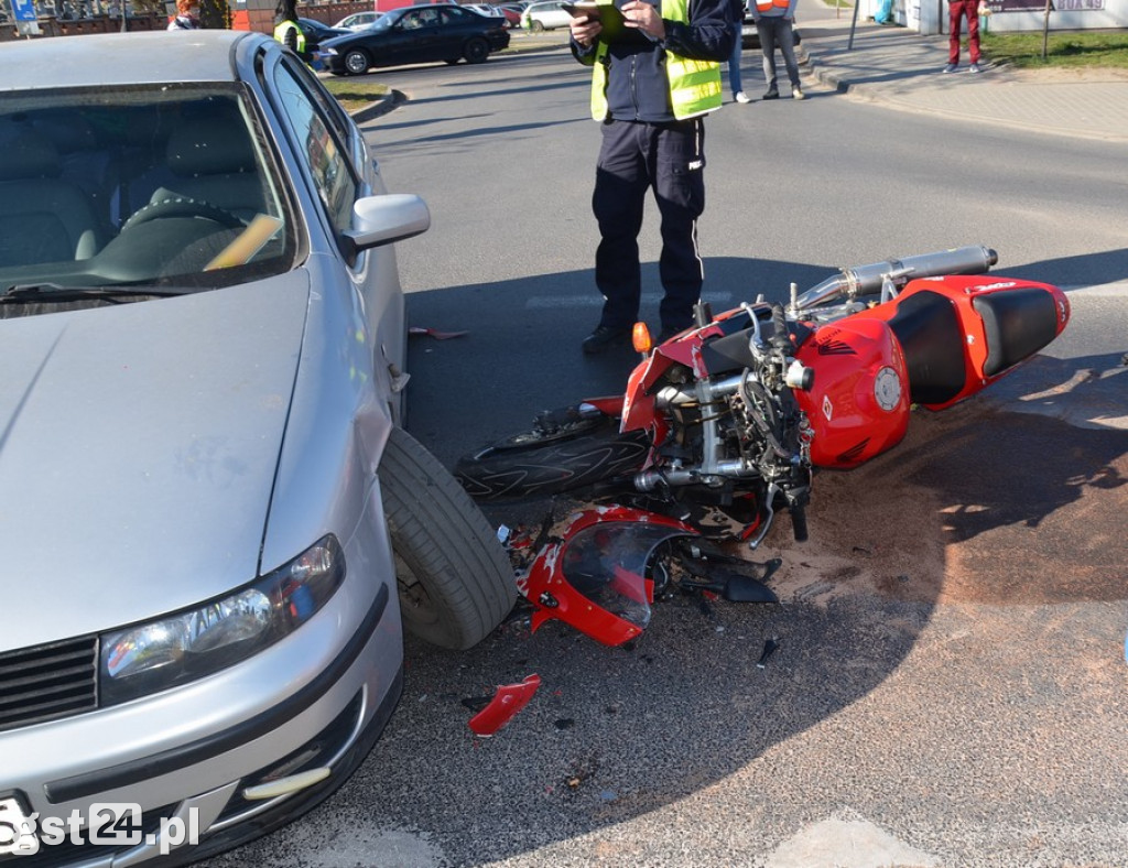 Kolejny motocyklista trafił do szpitala