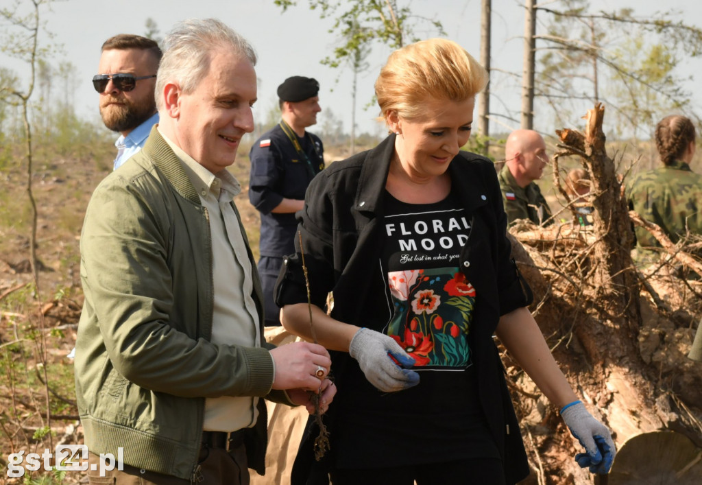 Andrzej Duda wraz z małżonką w Rytlu