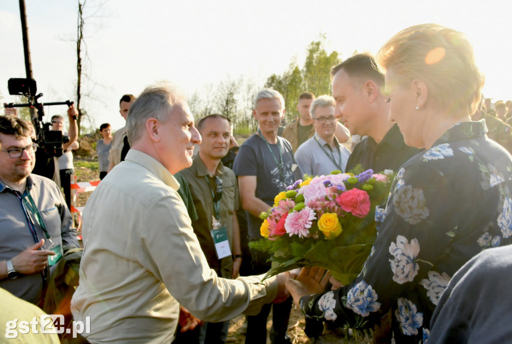 Andrzej Duda wraz z małżonką w Rytlu