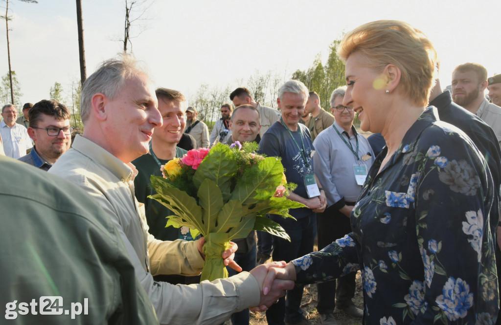 Andrzej Duda wraz z małżonką w Rytlu
