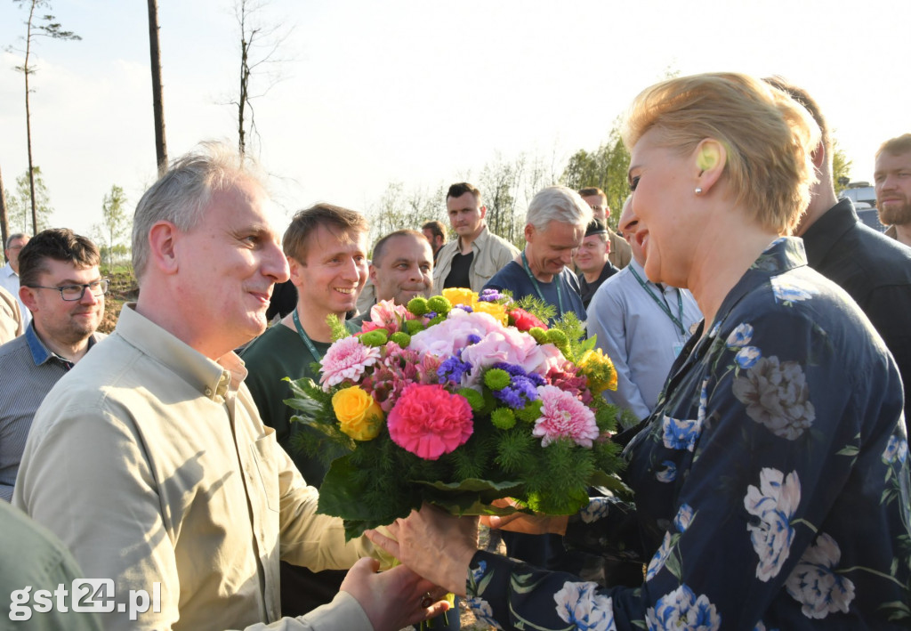 Andrzej Duda wraz z małżonką w Rytlu