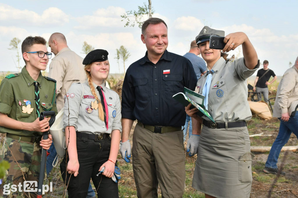 Andrzej Duda wraz z małżonką w Rytlu