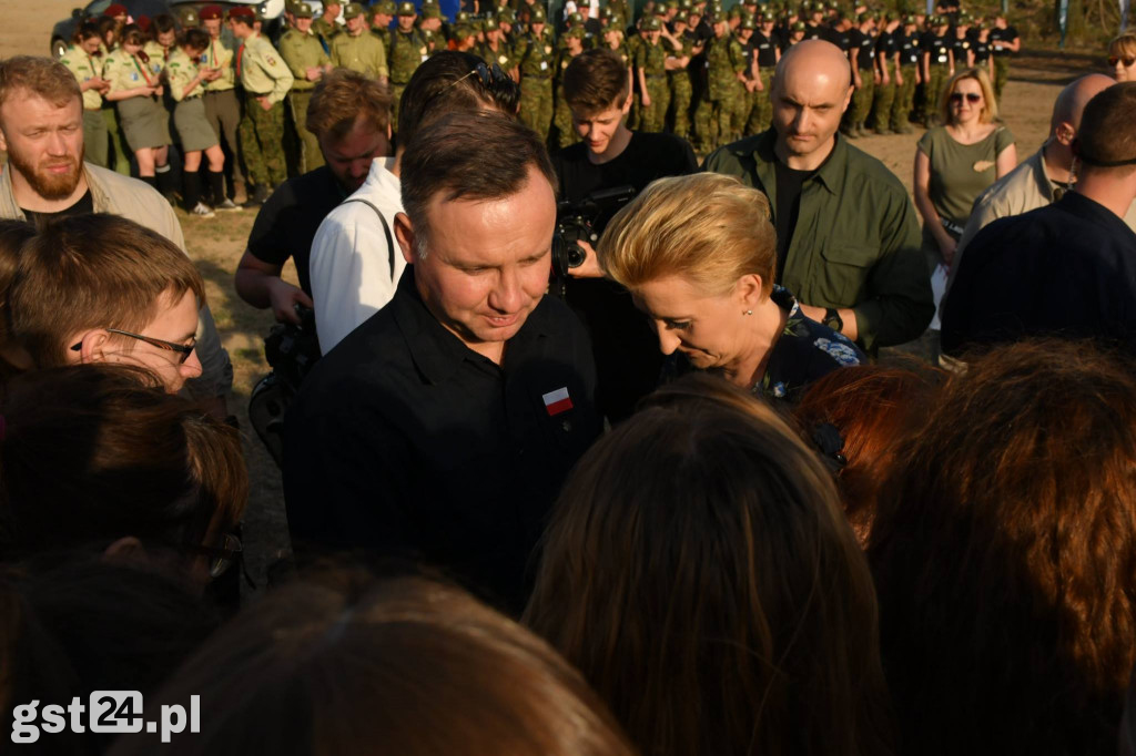Andrzej Duda wraz z małżonką w Rytlu