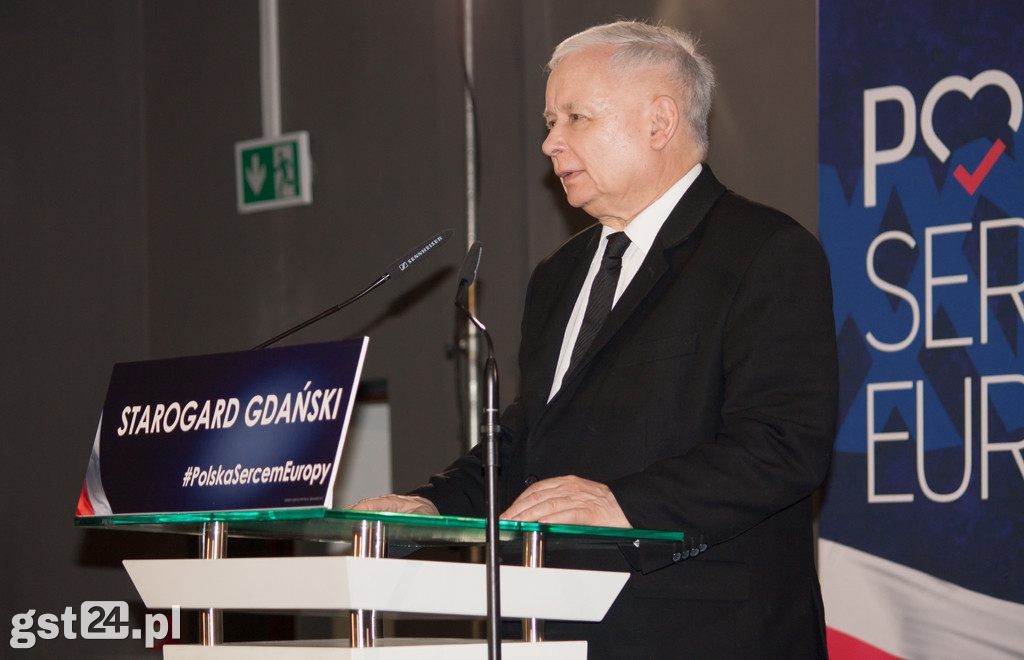 Jarosław Kaczyński w Starogardzie