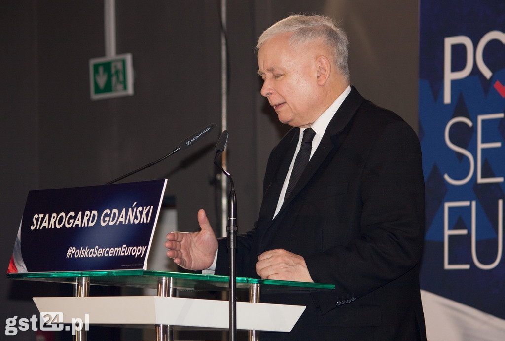 Jarosław Kaczyński w Starogardzie