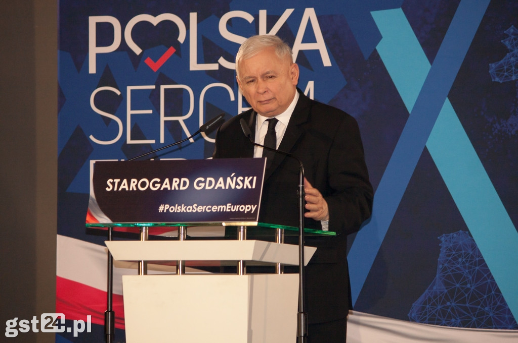 Jarosław Kaczyński w Starogardzie