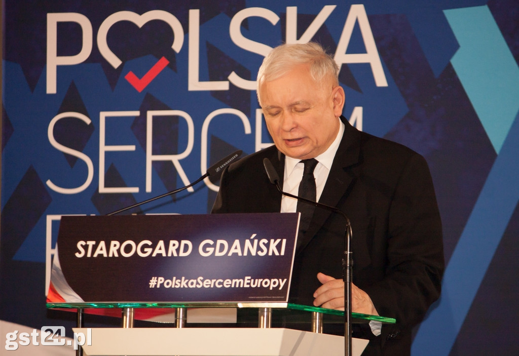 Jarosław Kaczyński w Starogardzie