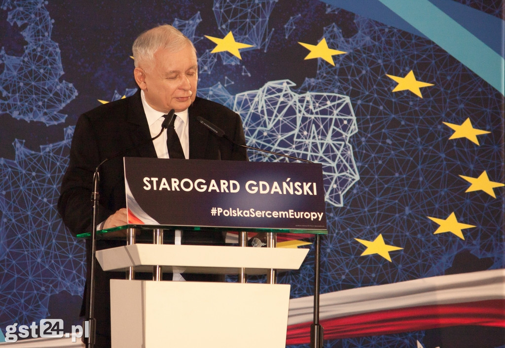 Jarosław Kaczyński w Starogardzie