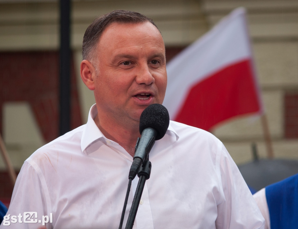 Prezydent Andrzej Duda Na Starogardzkim Rynku
