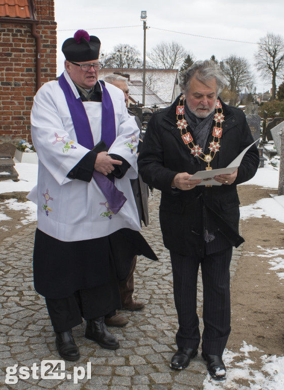 POŚWIĘCENIE GROBU WETERANA POWSTANIA STYCZNIOWEGO