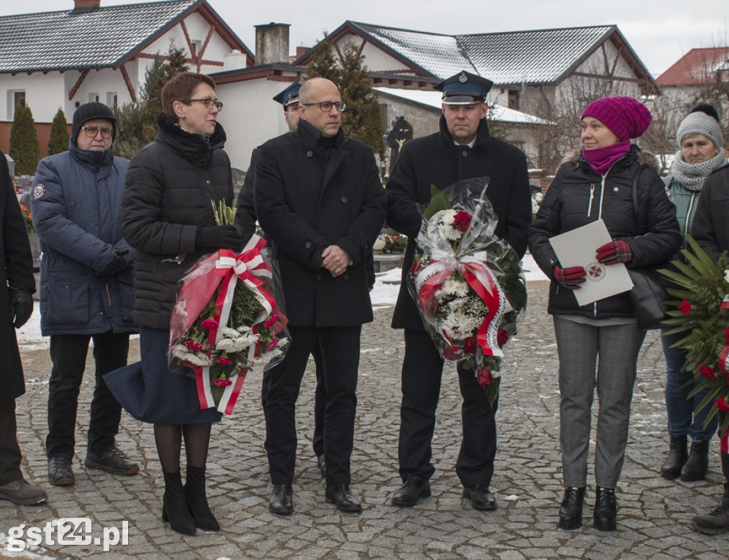 POŚWIĘCENIE GROBU WETERANA POWSTANIA STYCZNIOWEGO